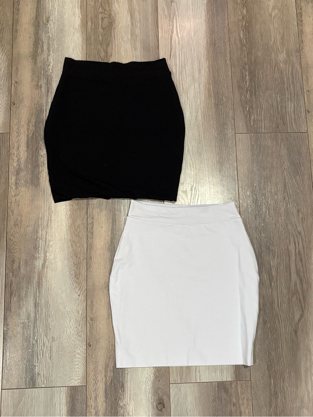 Fashion Nova Black and White Mini Skirt Duo